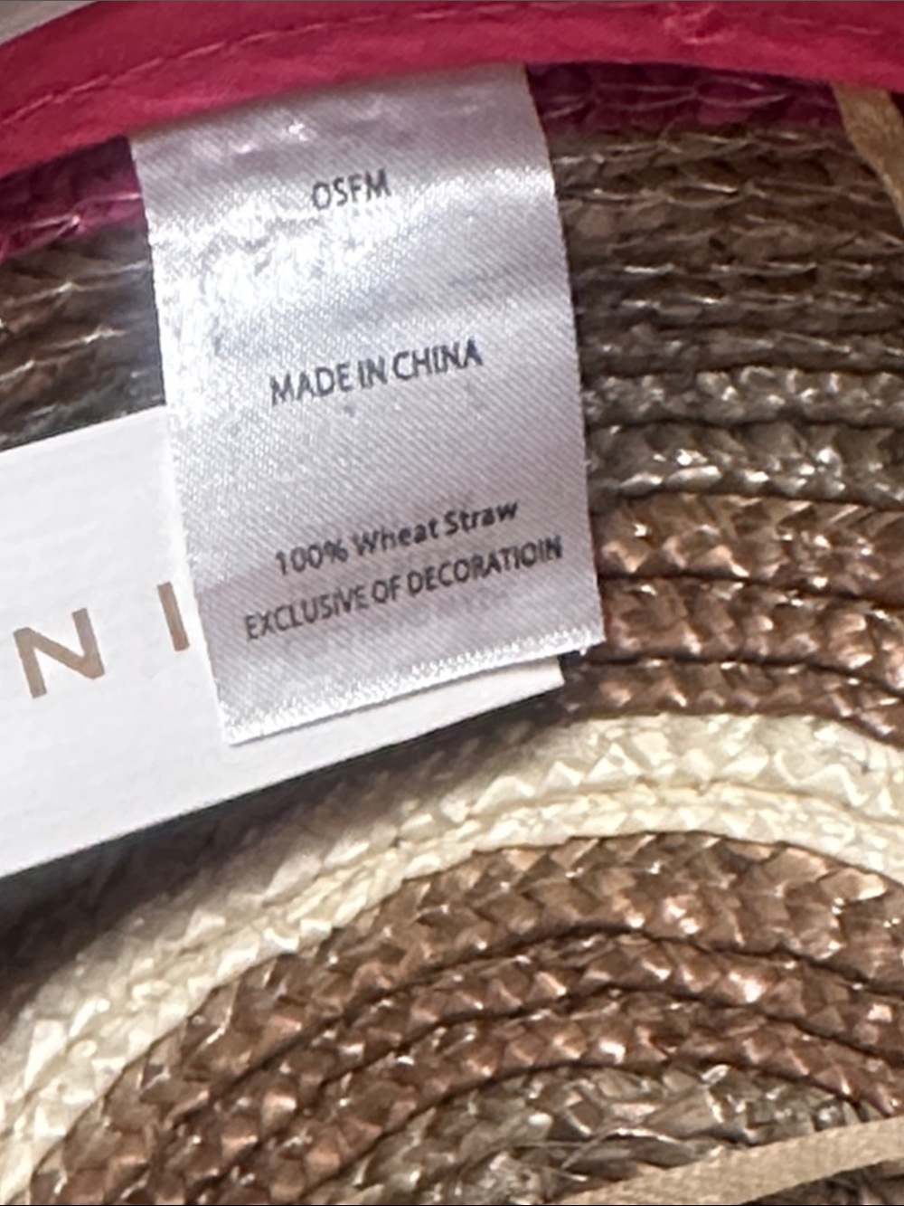 Trina Turk Wide Floppy Brim Straw Sun Hat in Multi NWT - Picture 16 of 17